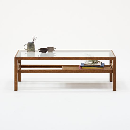 Glass Top Table +Sliding Tray [ガラストップ テーブル]_Narrative | graf