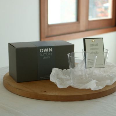 OWN glass tumbler ギフトセット 2個入｜タンブラー・グラス｜graf
