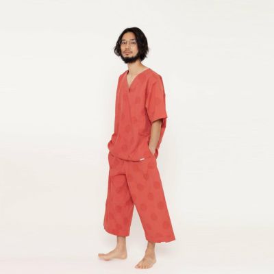 “zen” pajama  #dot jacquard｜パジャマ・ナイトウェア・寝間着｜NOWHAW - graf