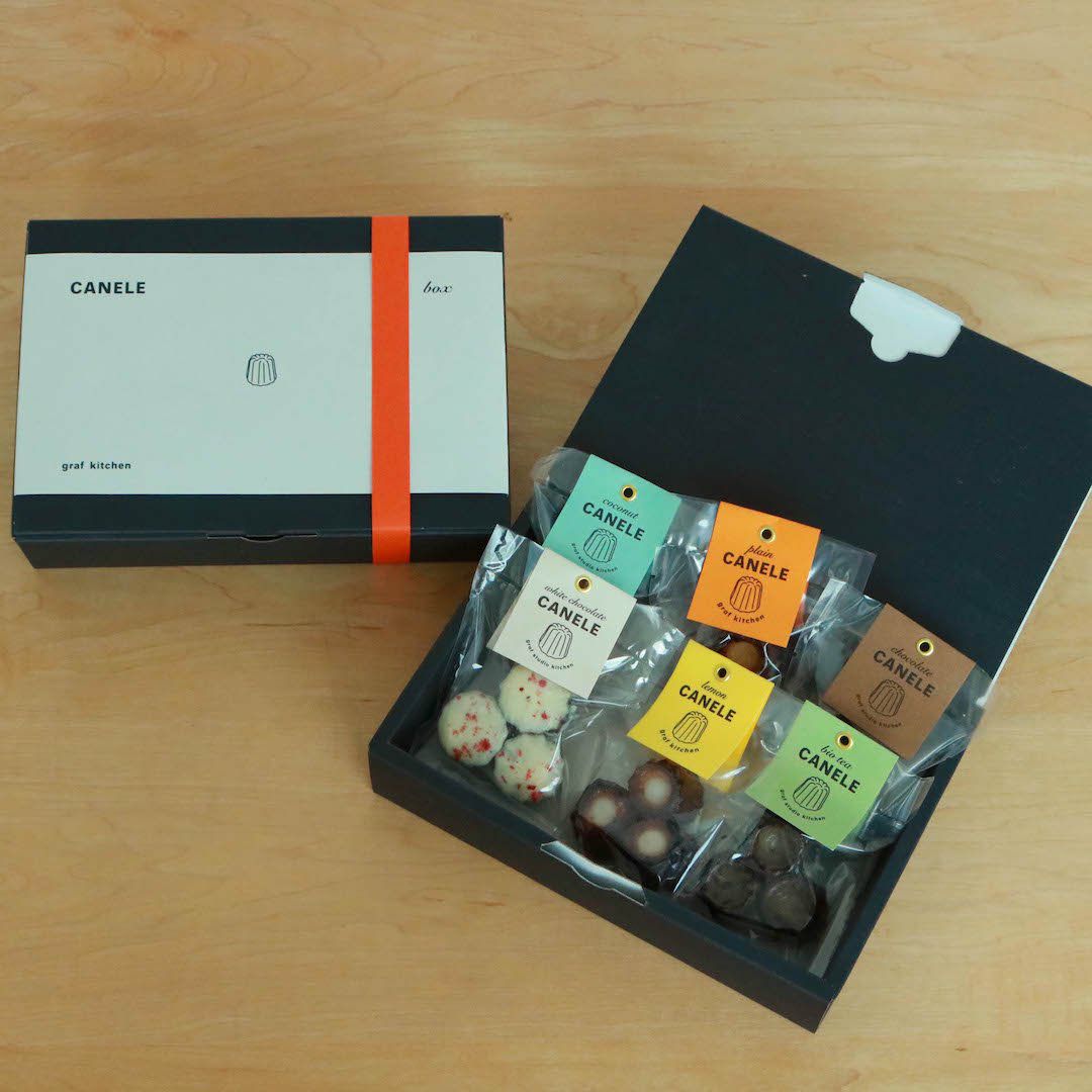 オリジナルカヌレアソートBOX｜ギフトセット（3個×6種類）- graf kitchen