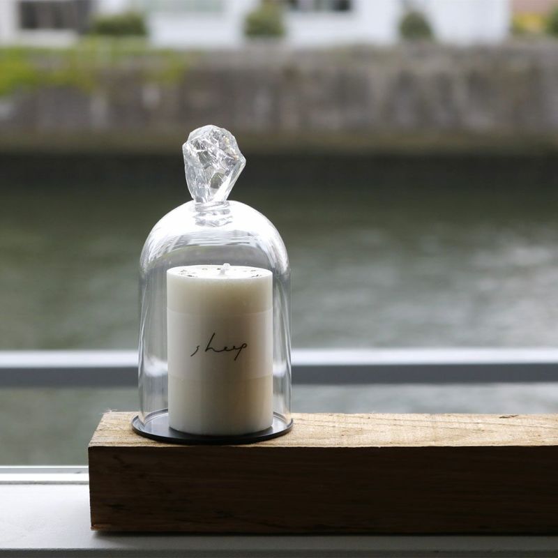SOY CANDLE｜ソイキャンドル・ガラスドーム｜sheep［シープ］- graf