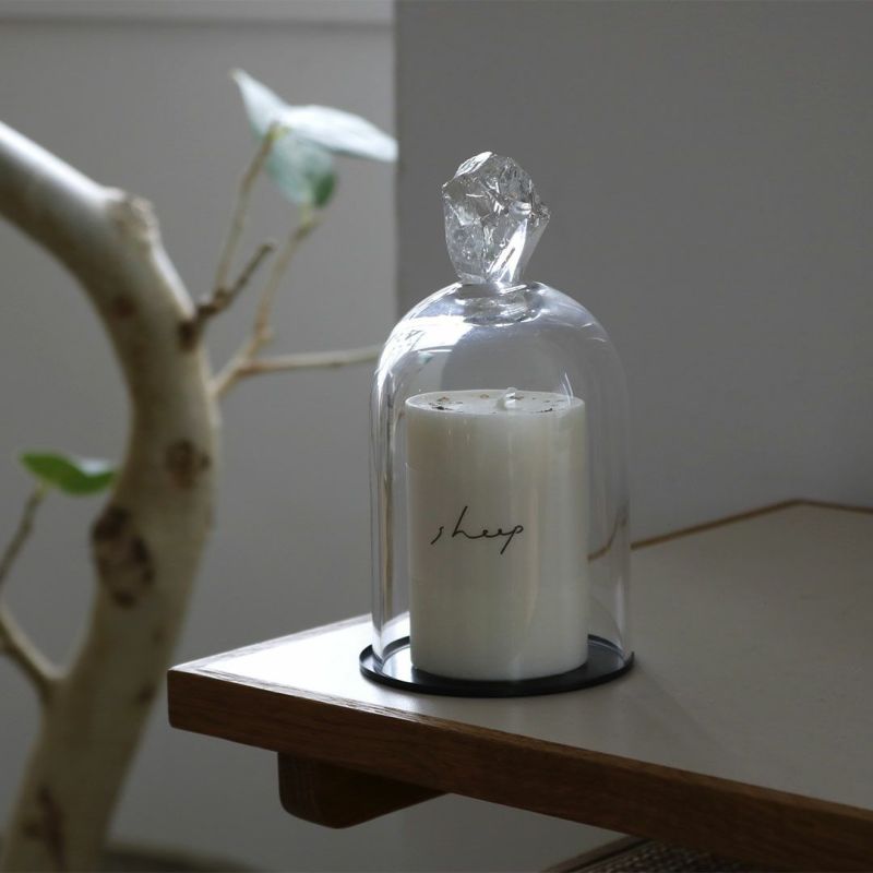 SOY CANDLE｜ソイキャンドル・ガラスドーム｜sheep［シープ］- graf