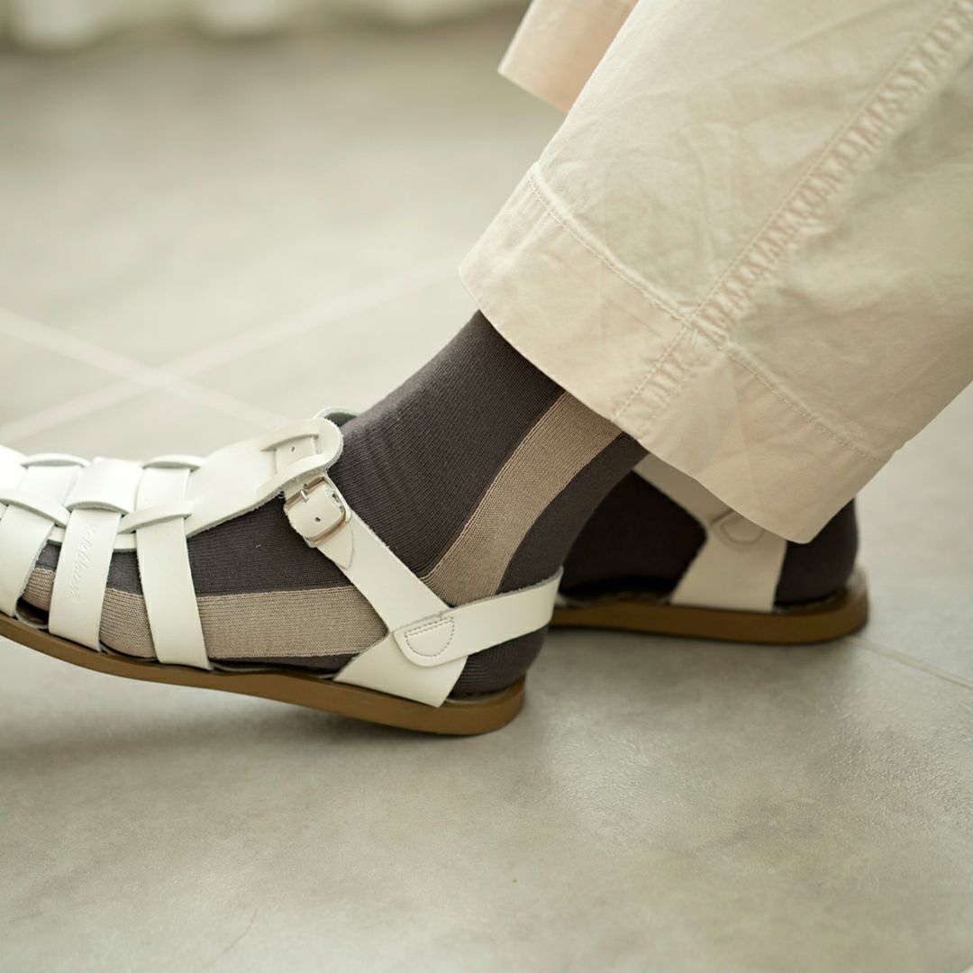 Gemini［ジェミニ］｜靴下（レディース・23-25cm・Steel / dawn pink