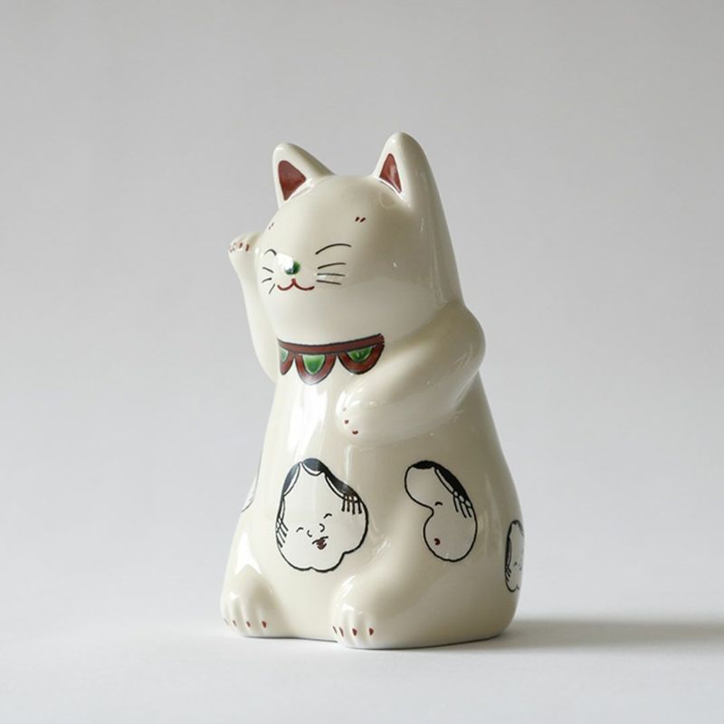 仁清 招き福ねこ （小）鈴・おた福・金太郎｜招き猫・オブジェ｜京都